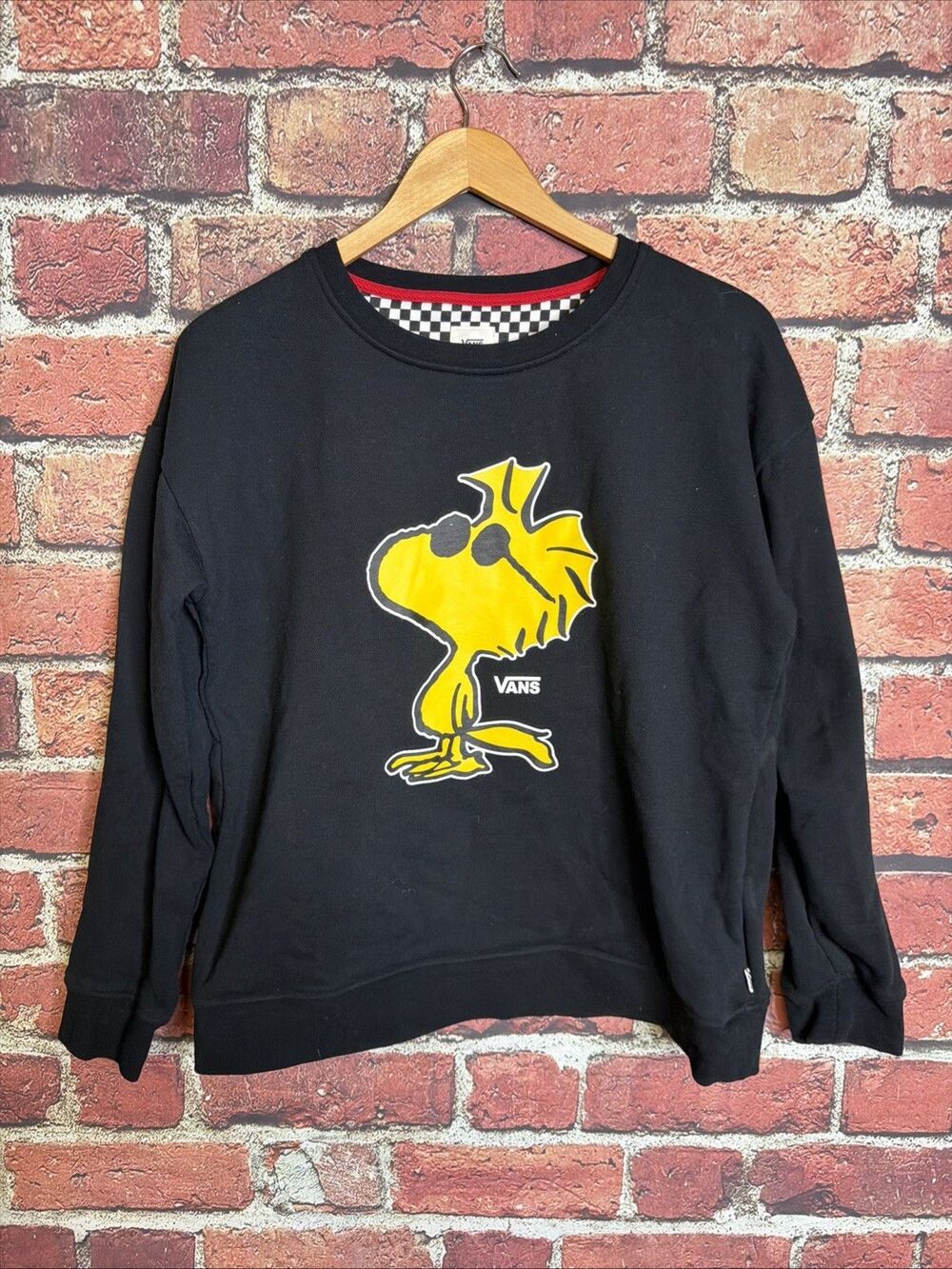 Vans x Peanuts Woodstock Joe Cool Sweatshirt Black Large 2017 HTF